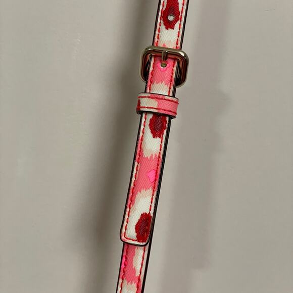 Kate Spade mini crossbody purse pink blue white geometric boho Barbie 70s vibes - Picture 3 of 13